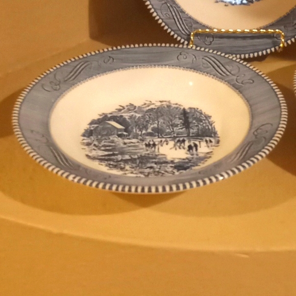 VTG- Currier & Ives by Royal Early Winter- 3 Bowl Bundle - Picture 5 of 11